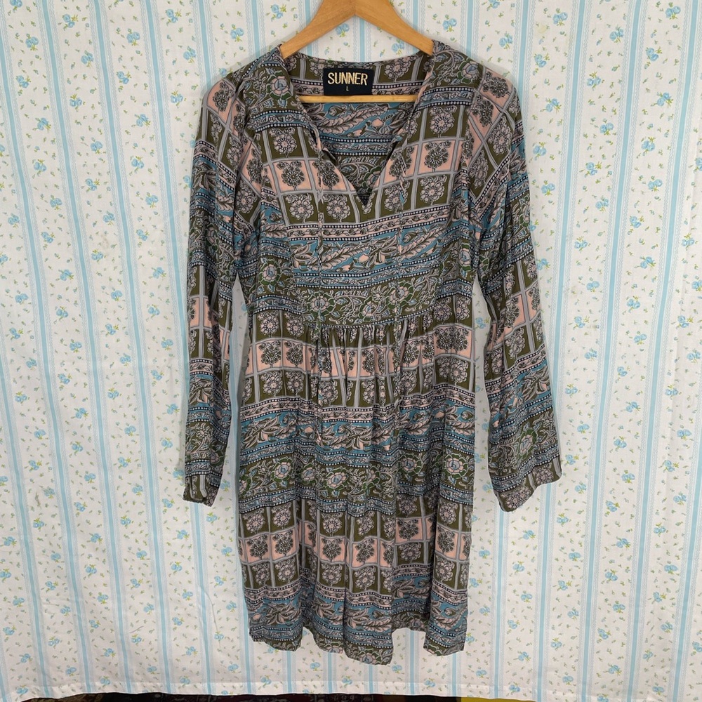 Women's Multicolor Patterned Dress